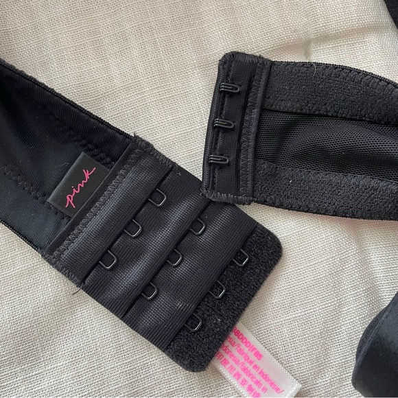 Pink Wear Everywhere Bra 38DDD Black Padded Underwire Victoria’s Secret - Picture 13 of 13